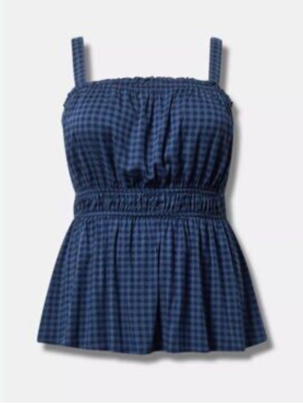 Torrid challis babydoll cami- navy/white check pattern women’s 2x NWT retail$49.